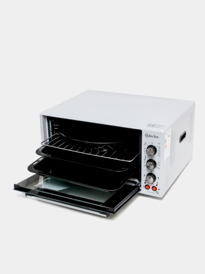 Wincler pechi elektr mini pech duxovka 60L, 5 yil kafolat, 300°C, kuchli va qulay model