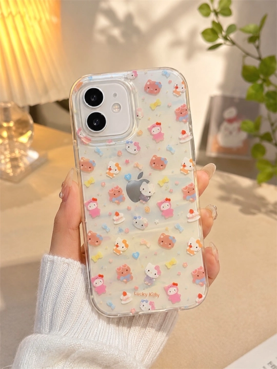 Iphone g'ilof 11, 11 PRO max, 12 PRO max. Yurakchali va multfilm naqshli silikon chexol - 