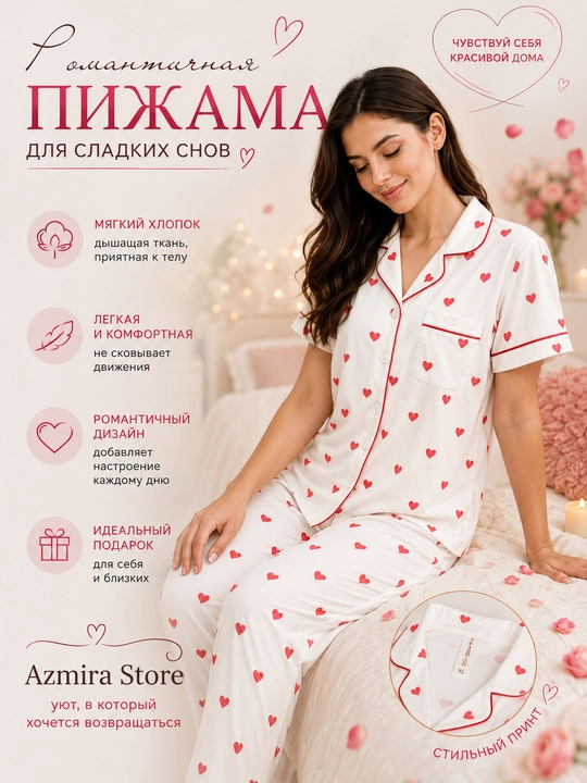 Romantik ayollar pijamasi — har kunlik qulaylik va nafislik  - 