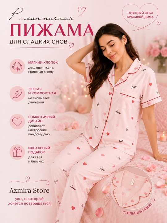 Romantik ayollar pijamasi — har kunlik qulaylik va nafislik  - 