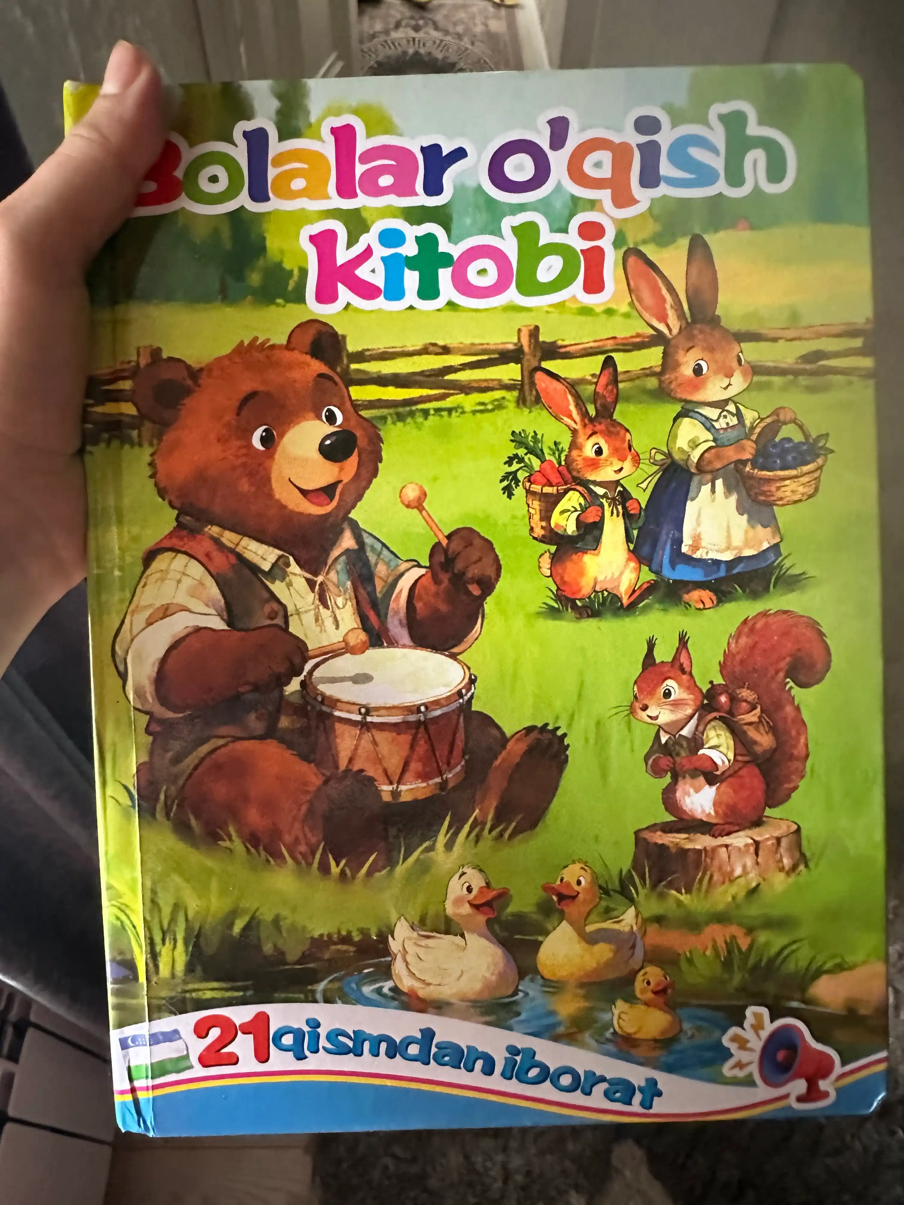 Ovozli bolalar o‘quv kitobi, harflar va raqamlar, interaktiv ta'lim kitobi 3+