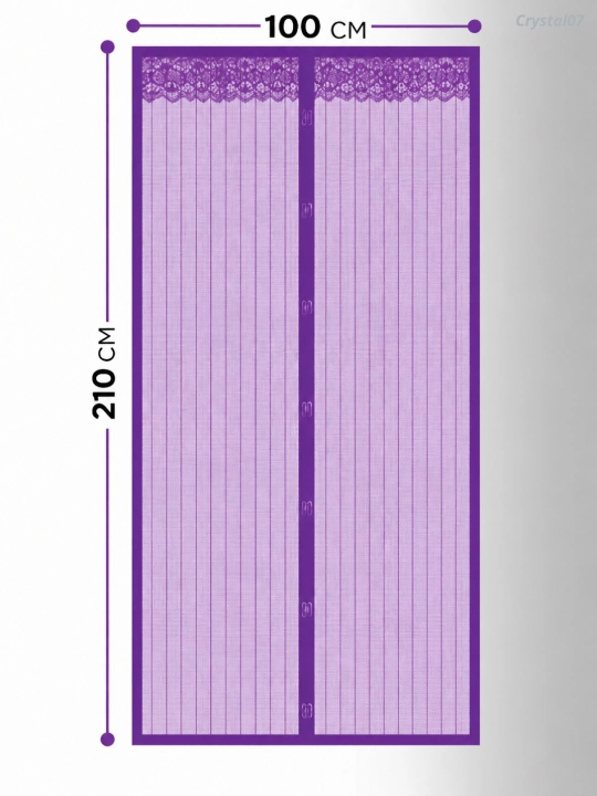 Magnit parda, deraza va eshik uchun chivinga qarshi to'r, 100 * 210