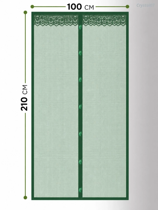 Magnit parda, deraza va eshik uchun chivinga qarshi to'r, 100 * 210