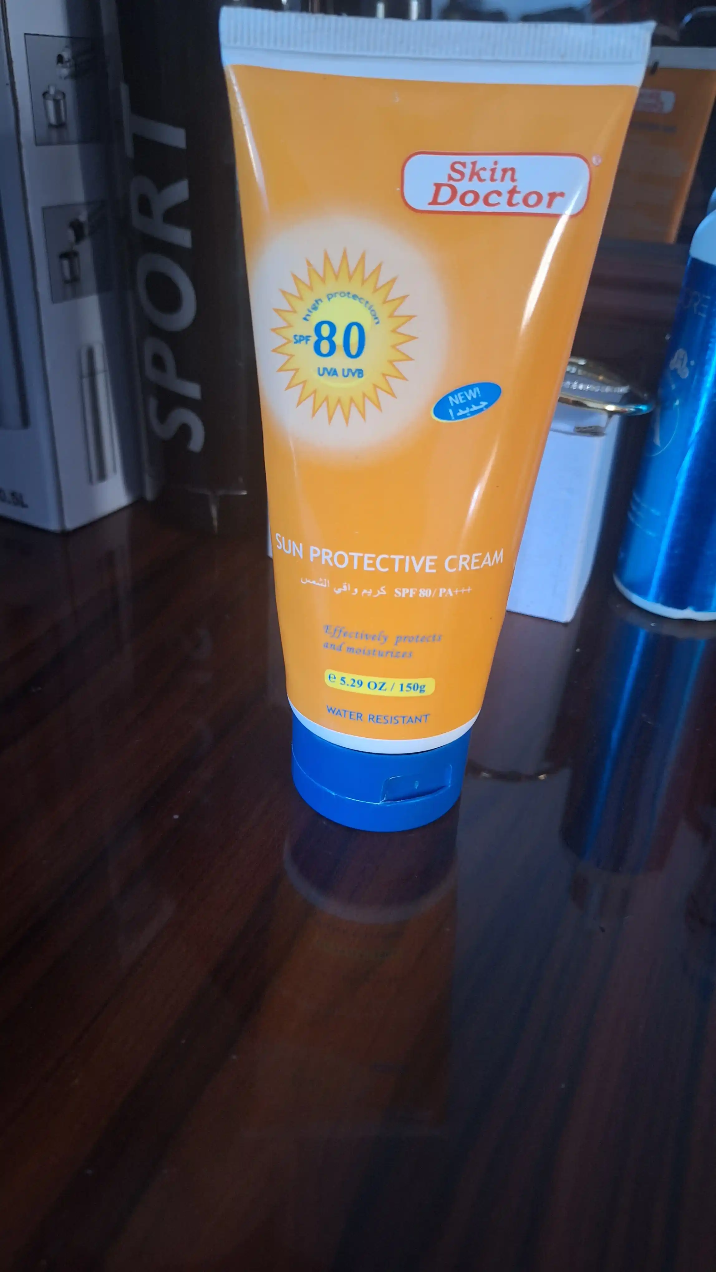 Солнцезащитный крем Dr. Heal Sun Cream SPF 80 PA+++, витамин E, кокосовое масло, 150 мл