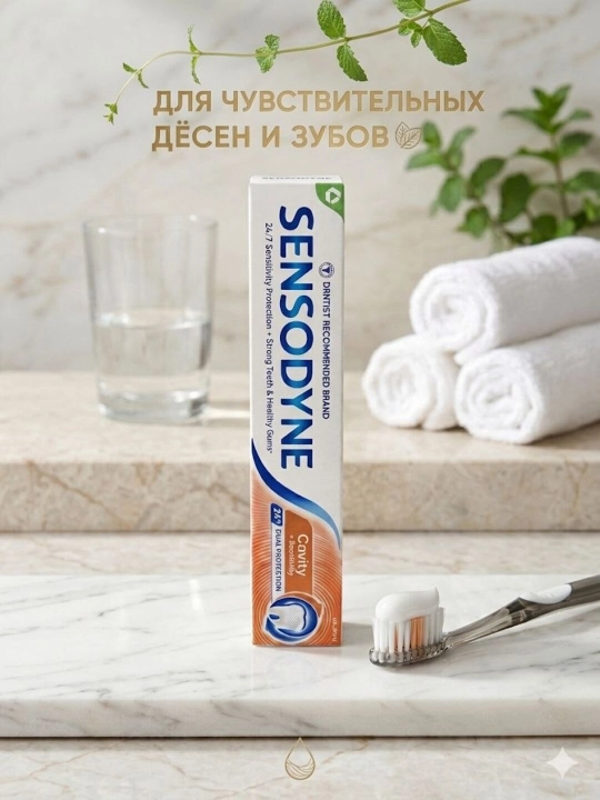 Sensodyne Cavity + Sensitivity Зубная паста 75 мл - 