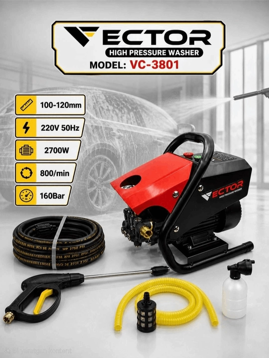 VECTOR yuqori bosimli yuvish mashinasi, avtomobillarni yuvish moslamasi - 