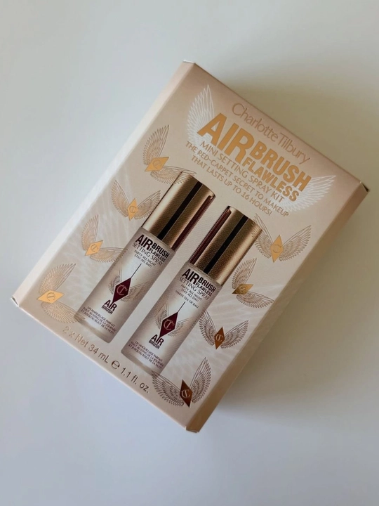 Fiksator va pudra Charlotte Tilbury Airbrush Flawless Setting Spray mini to‘plami, 34 ml