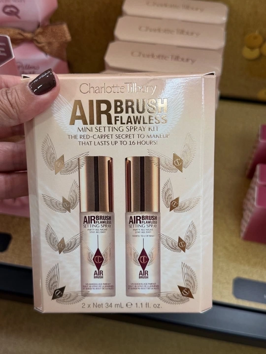 Fiksator va pudra Charlotte Tilbury Airbrush Flawless Setting Spray mini to‘plami, 34 ml