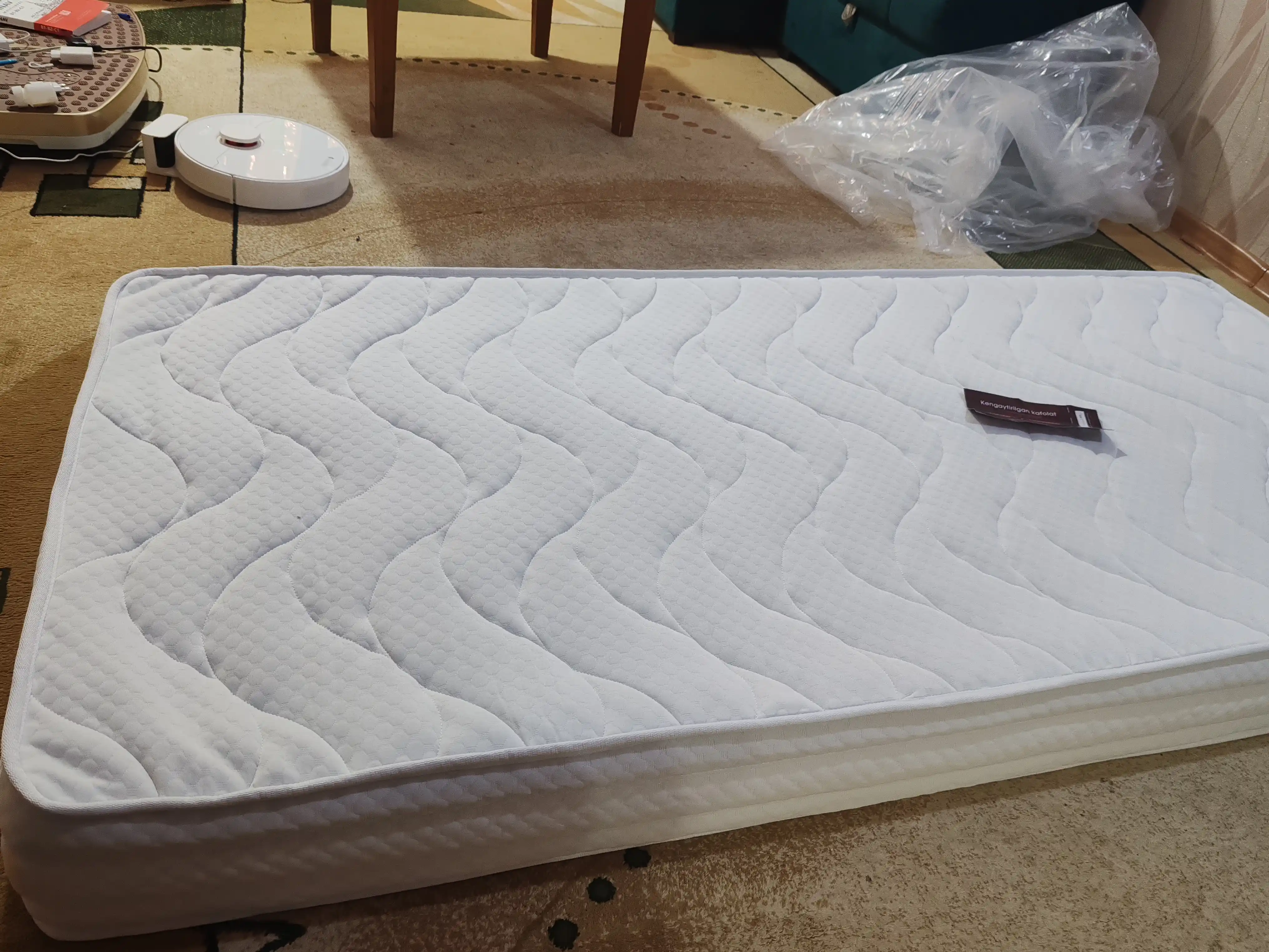 SONOX Lux Massage ortopedik prujinasiz to‘shak, 19 sm, o‘rtacha qattiqlikda