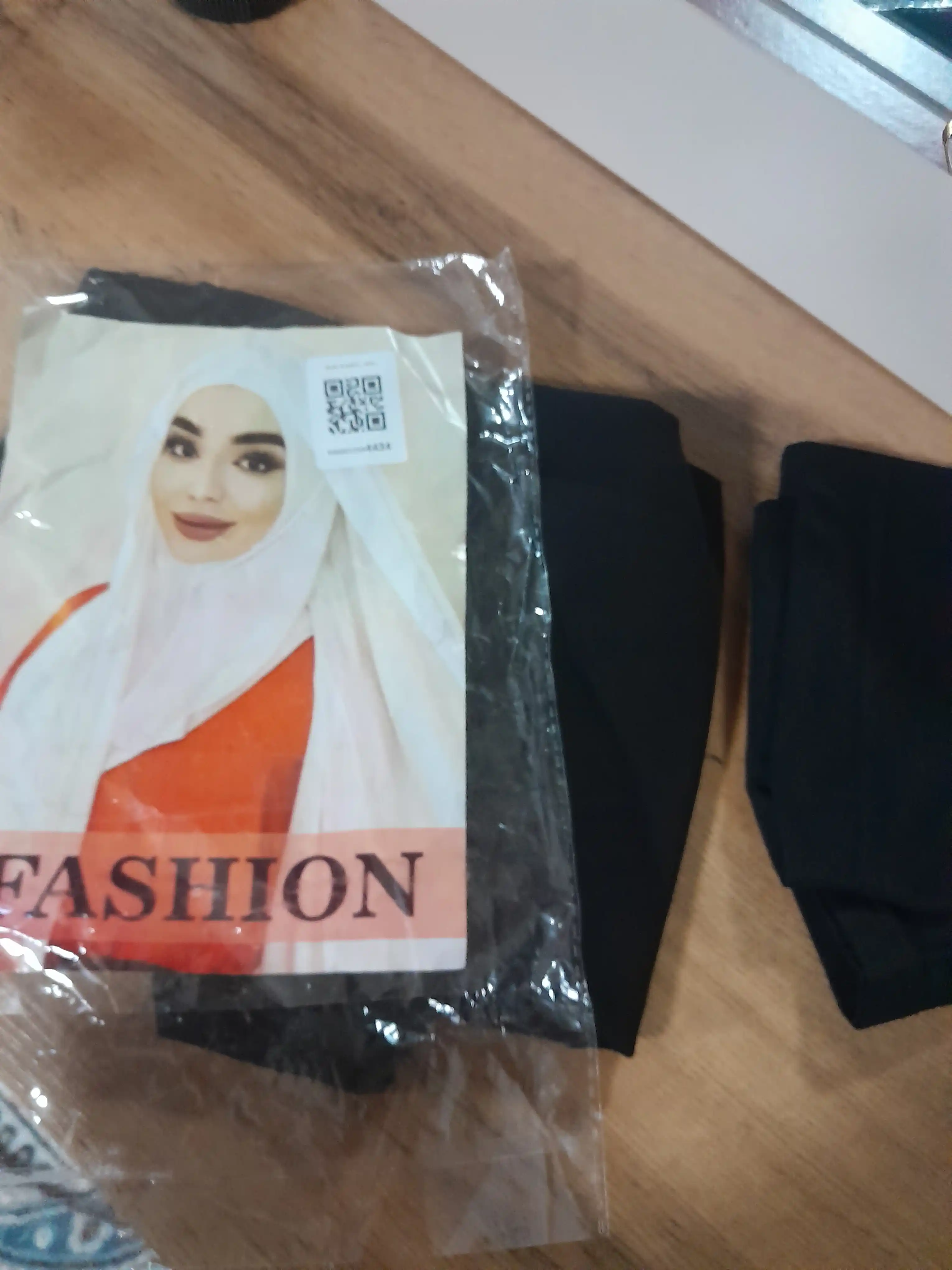 Ikki qismli sharf kaliforniya bonisi bilan hijob, ikki qismli shifon sharf, 2 tasi 1 da