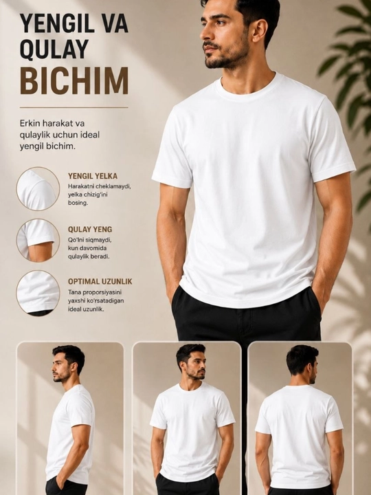 Ayollar va erkaklar uchun futbolka oversize 100% paxta oq/qora M-3XL