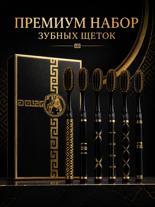Зубная щетка Lomeiguo с мягкой щетиной, премиум уход за полостью рта - 