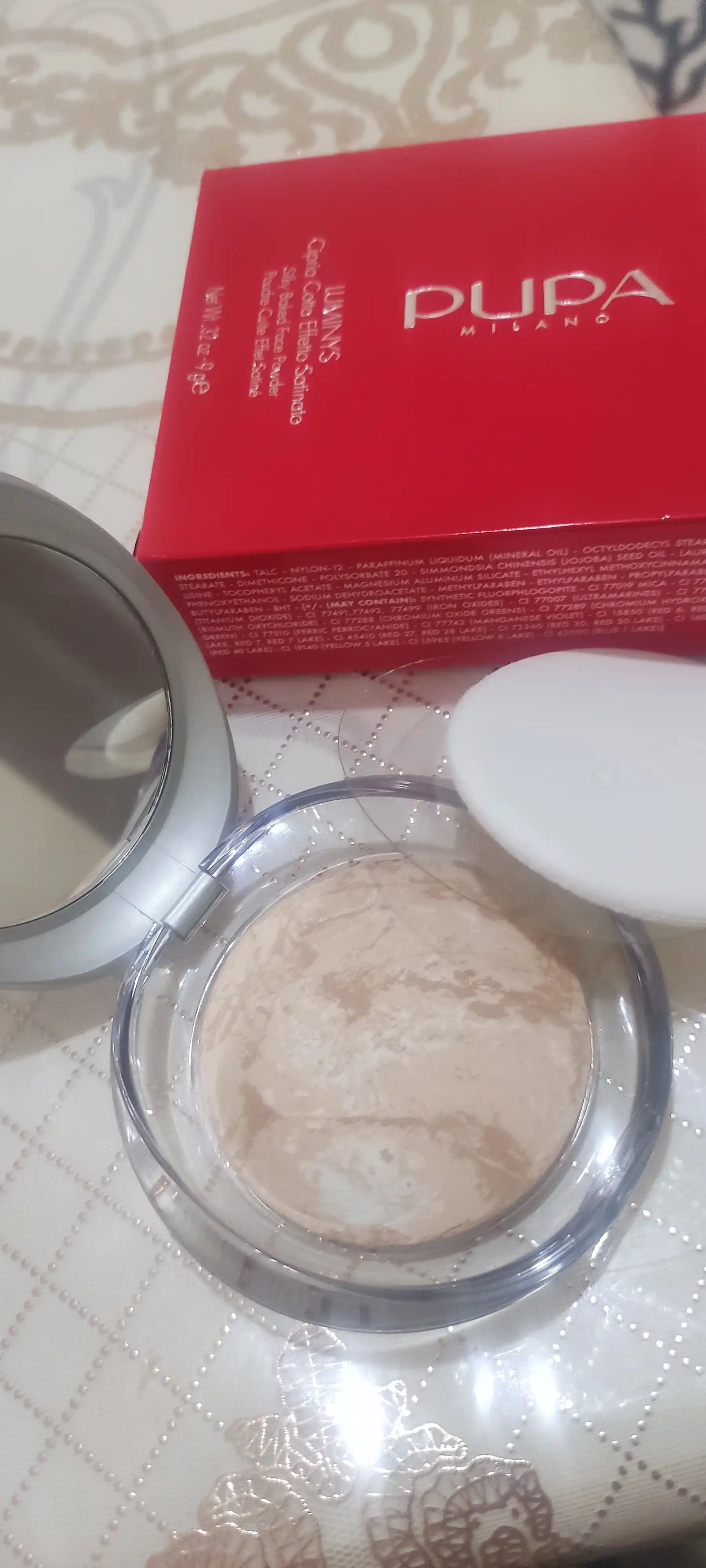 Пудра Pupa Luminys Satin Sheen Baked Powder запеченная с атласным эффектом, 9 гр
