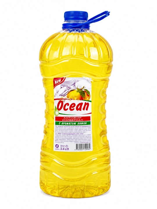Antiyog‘ suyuqligi 2.4L – limon hidli idish yuvish vositasi - 