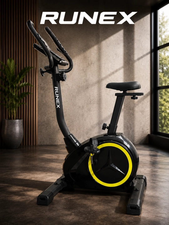 Velotrenajyor RUNEX, uy uchun fitness velosipedi, 150 kg gacha kardio trenajyor - 