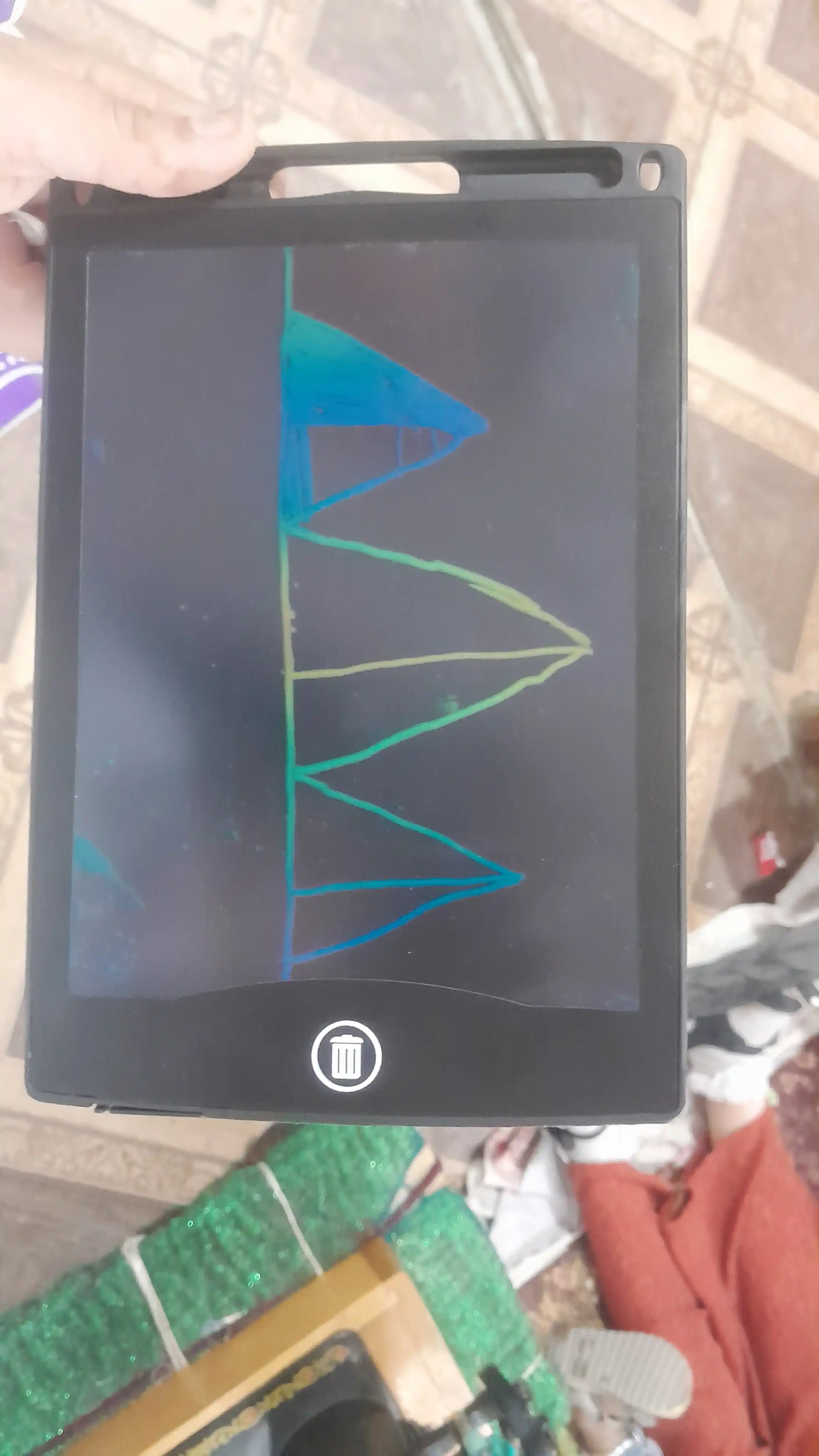 Детский графический LCD планшет для рисования, электронная доска, 8.5", 12 * 16.5 см