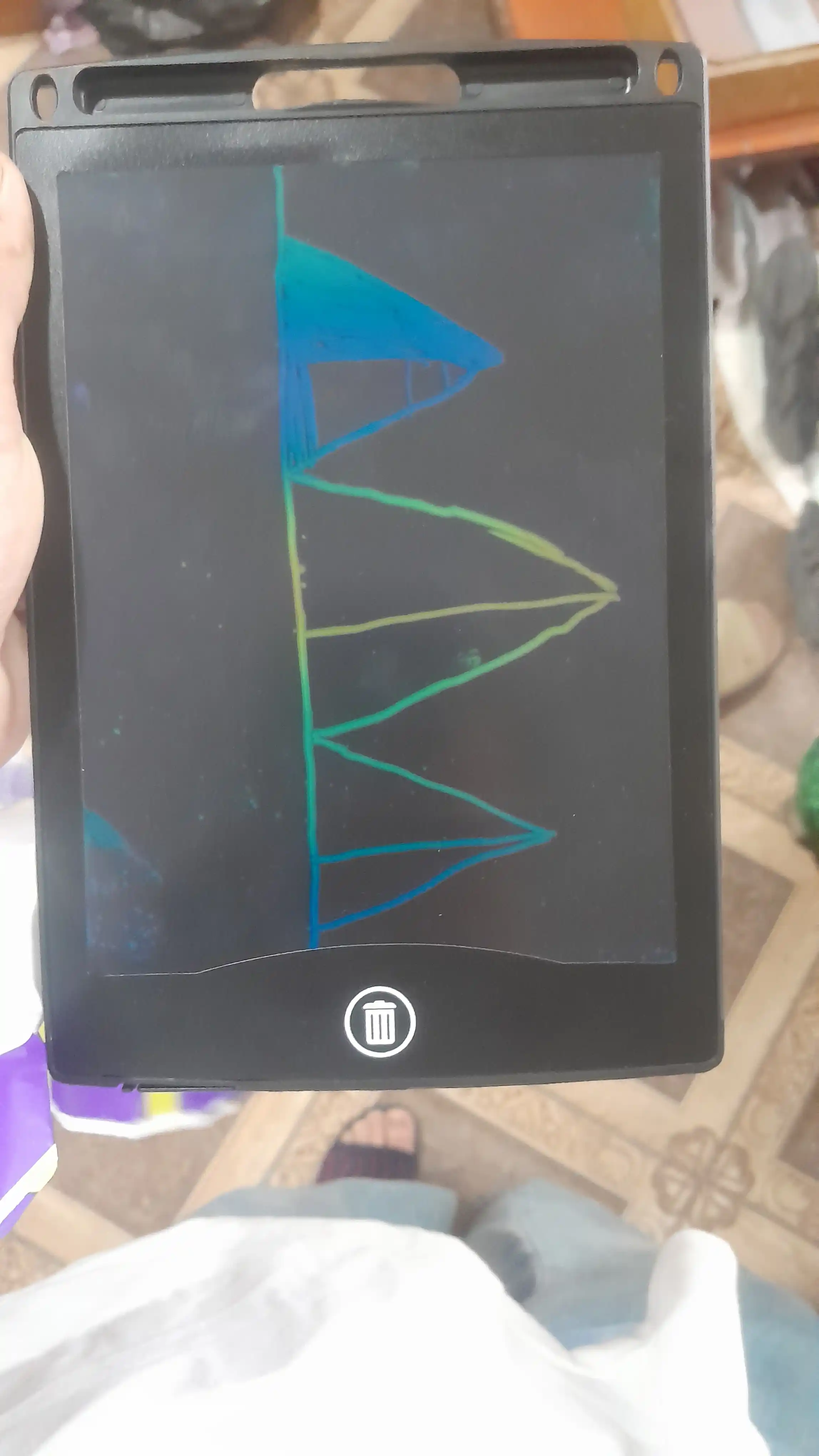 Детский графический LCD планшет для рисования, электронная доска, 8.5", 12 * 16.5 см