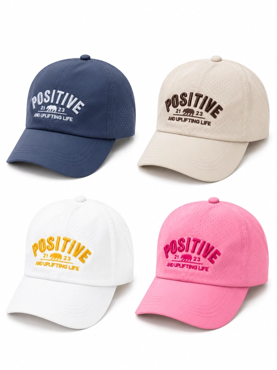 Кепка унисекс с вышивкой Positive, Летняя кепка, бейсболка с Air эффектом