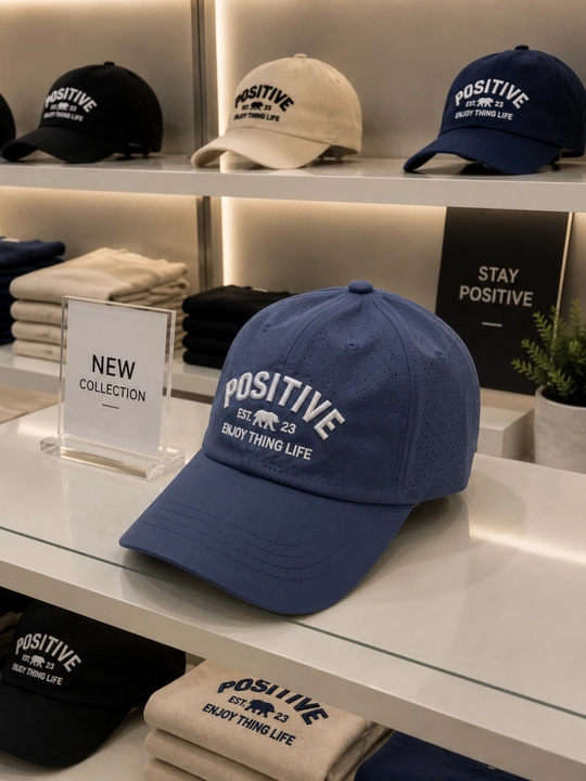 Кепка унисекс с вышивкой Positive, Летняя кепка, бейсболка с Air эффектом