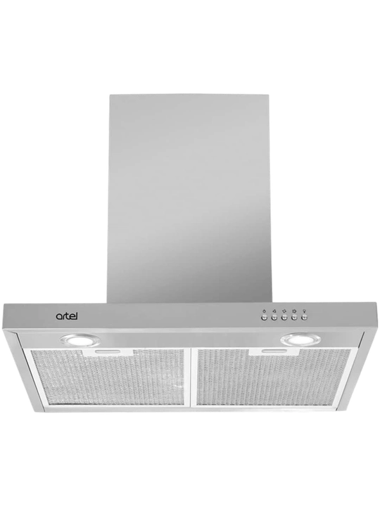 Вытяжка Artel 1360 T-shape Grey, серая, мощная тяга, LED подсветка - 