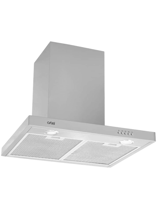 Вытяжка Artel 1360 T-shape Grey, серая, мощная тяга, LED подсветка