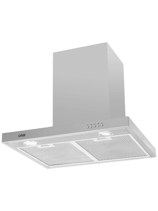 Вытяжка Artel 1360 T-shape Grey, серая, мощная тяга, LED подсветка