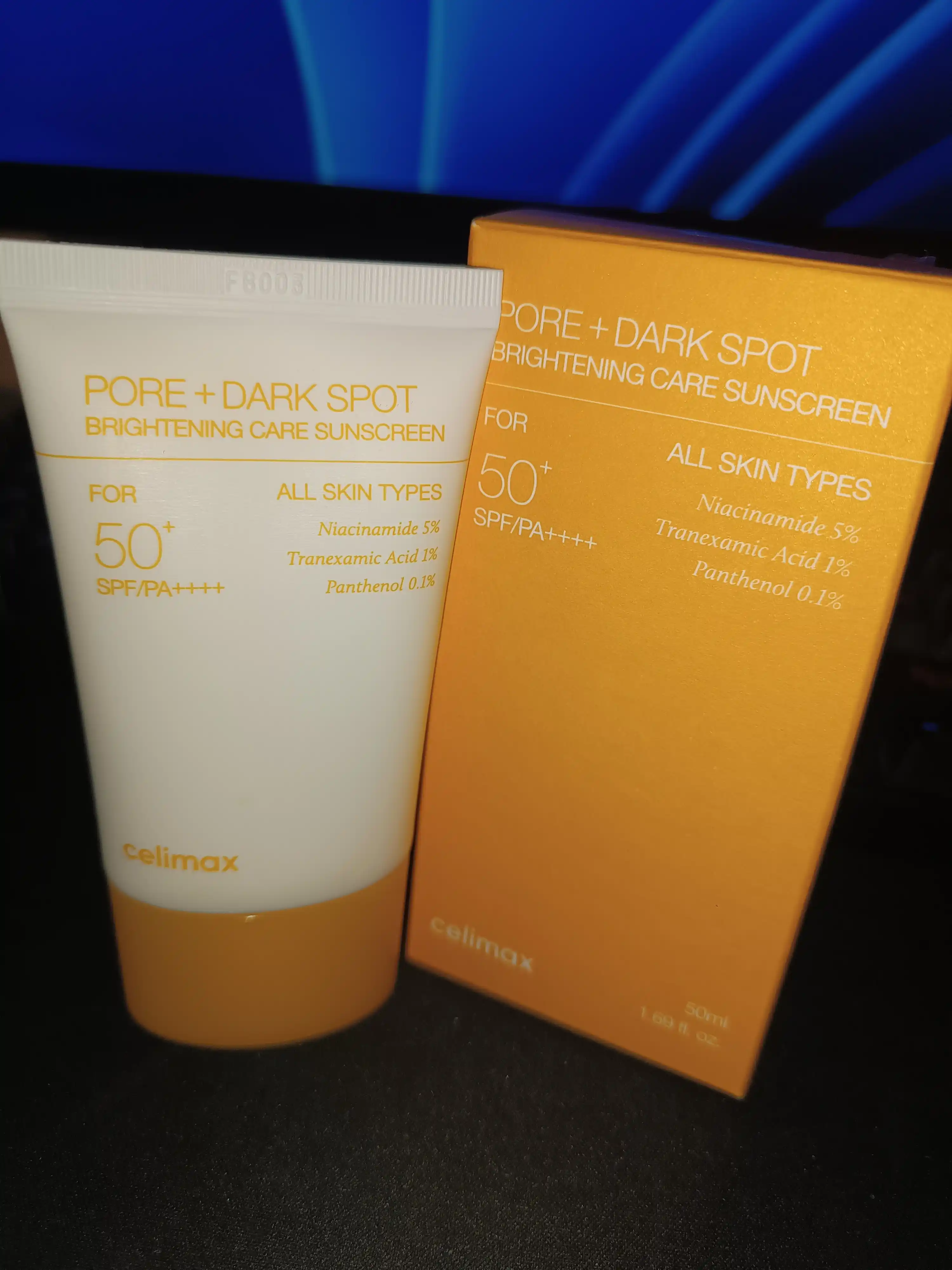 Celimax Pore+Dark Spot Sunscreen SPF50+ yorug‘lashtiruvchi va quyoshdan himoyalovchi krem