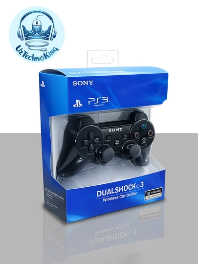 Беспроводной геймпад Sony DualShock 3 для PS3 — вибрация и чувствительность к движению — UZTECHN-JOYSTICKPS3-ЧЕРН