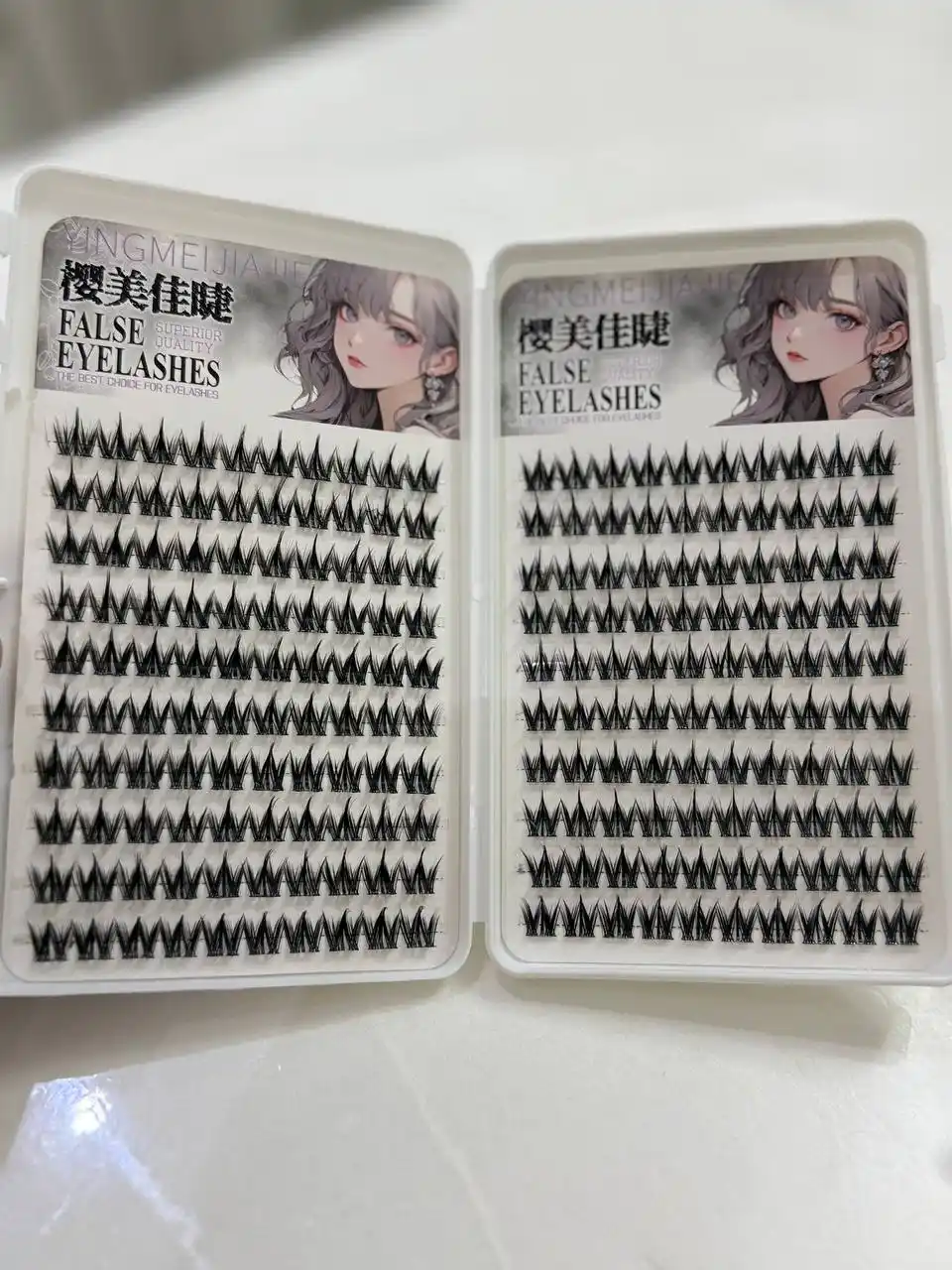 3D effektli soxta kipriklar, individual kiprik kengaytirish uchun