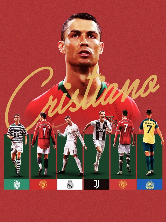 Posterlar A4 laminatsiyalangan Futbolchilar Ronaldo va Messi va boshqalar Futbolchilar - 