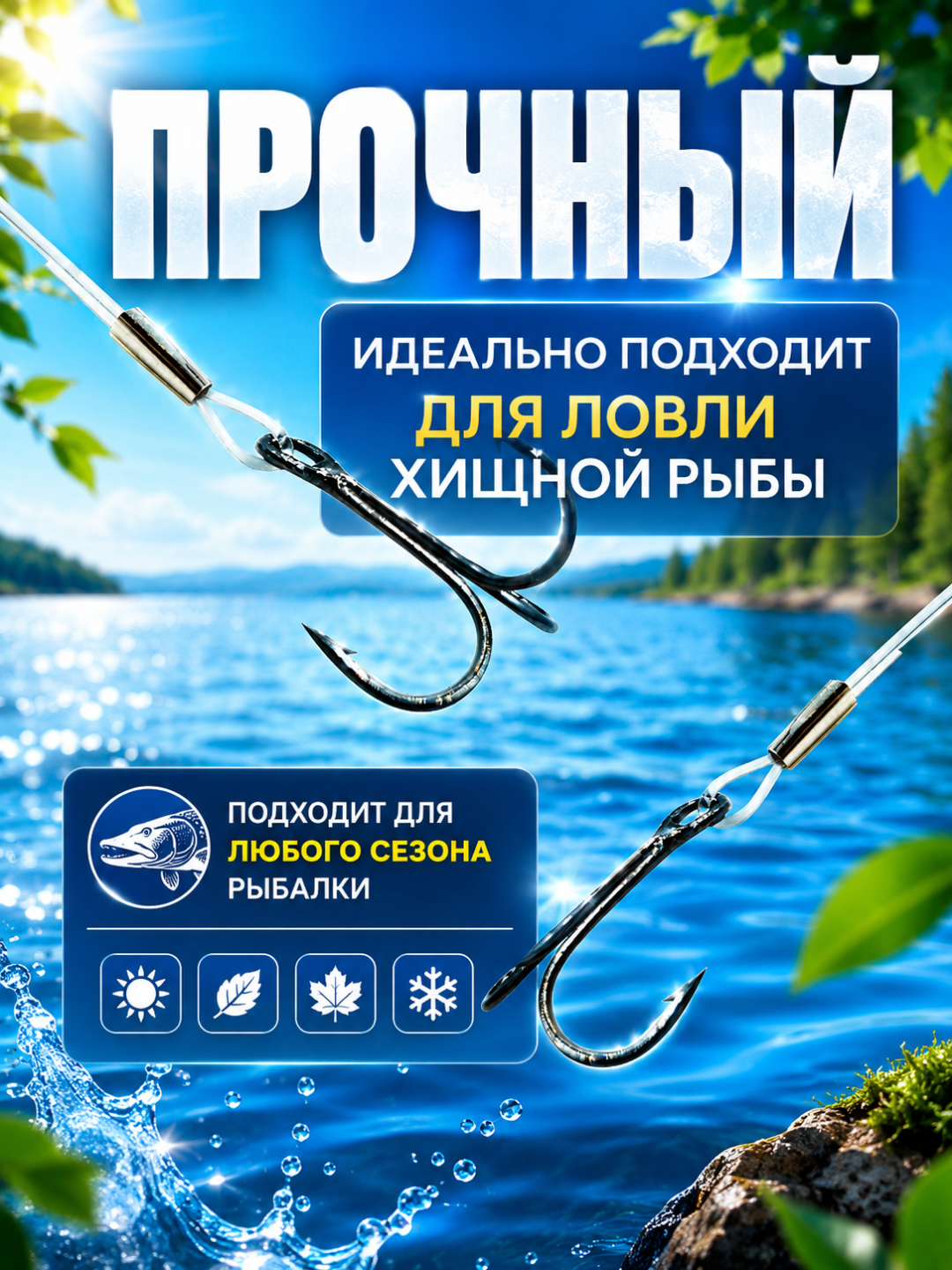 Готовый карповый монтаж-поводок