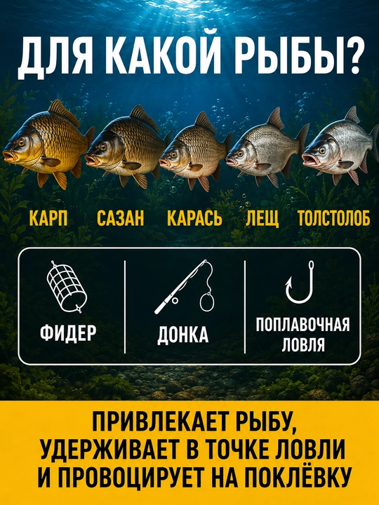 Прикормка сухая для рыбалки Feeder Carp Elite, NEO Fisjing Baits, 1 кг