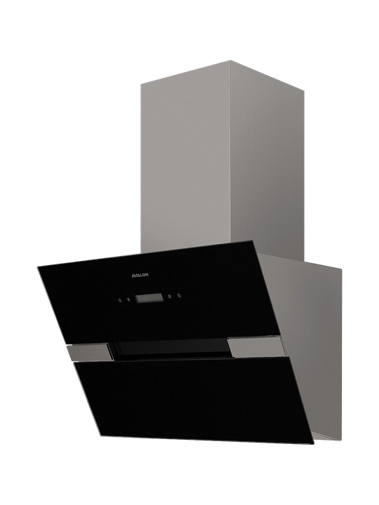 Avalon AVL-RH 601 B qora oshxona вытяжкаси, kuchli tortish, LED yoritish