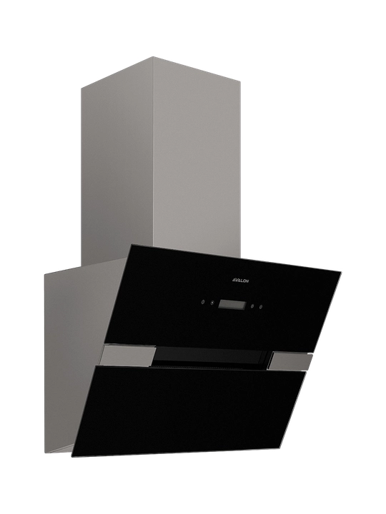Avalon AVL-RH 601 B qora oshxona вытяжкаси, kuchli tortish, LED yoritish