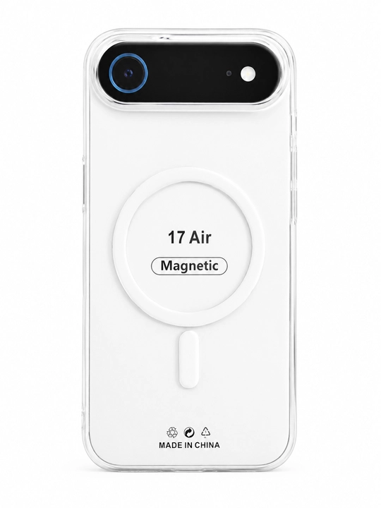 IPhone 17, 16, 15, 14, 13, 12, 11 Pro Max, Pro, Air MagSafe uchun shaffof g‘ilof