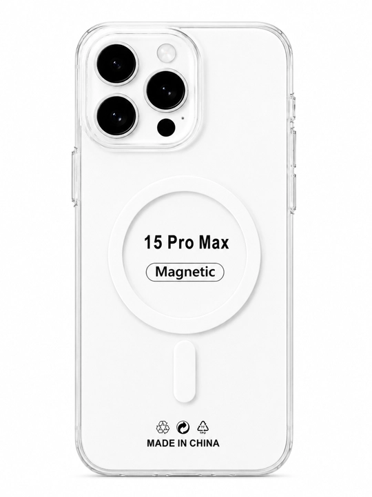 IPhone 17, 16, 15, 14, 13, 12, 11 Pro Max, Pro, Air MagSafe uchun shaffof g‘ilof