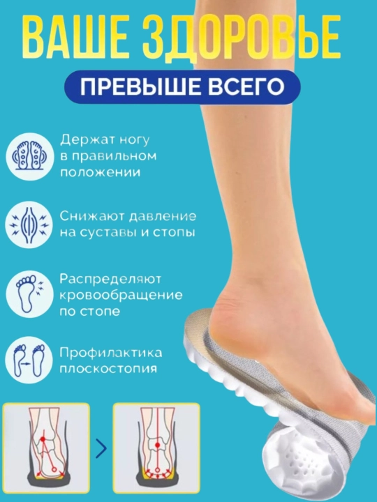 Стельки для обуви ортопедические