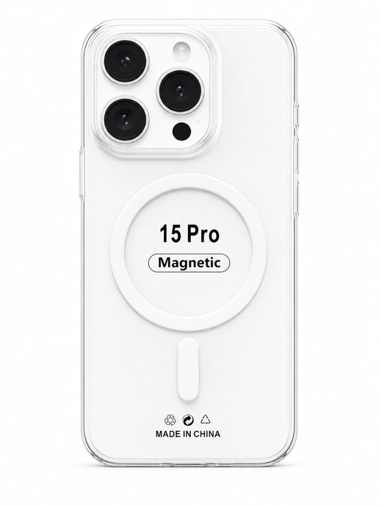 IPhone 17, 16, 15, 14, 13, 12, 11 Pro Max, Pro, Air MagSafe uchun shaffof g‘ilof