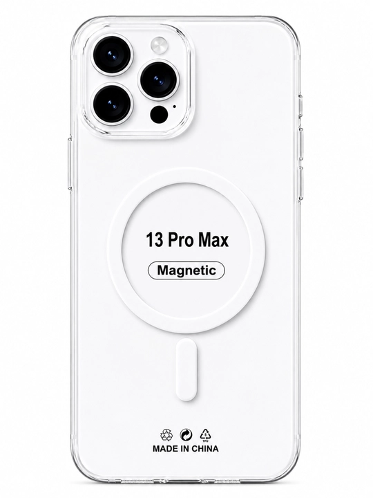 IPhone 17, 16, 15, 14, 13, 12, 11 Pro Max, Pro, Air MagSafe uchun shaffof g‘ilof