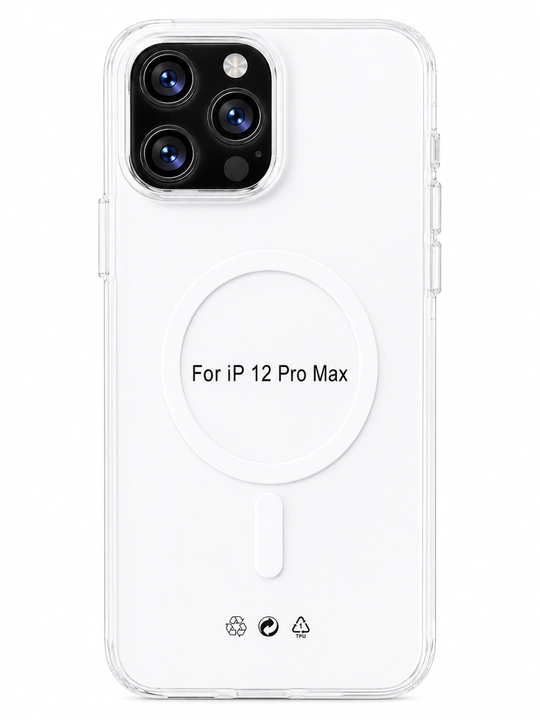 IPhone 17, 16, 15, 14, 13, 12, 11 Pro Max, Pro, Air MagSafe uchun shaffof g‘ilof