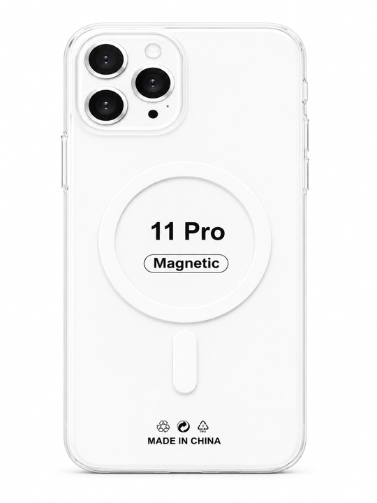IPhone 17, 16, 15, 14, 13, 12, 11 Pro Max, Pro, Air MagSafe uchun shaffof g‘ilof