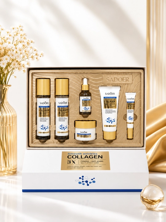 SADOER 6 tasi 1 da yuz parvarishi to‘plami – Avocado / Snail / Collagen / Vitamin E