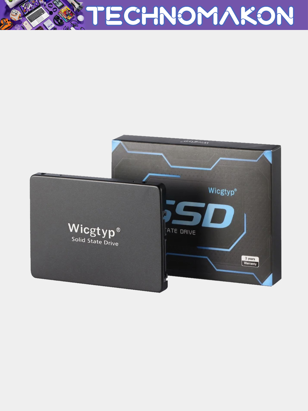 Внутренний SSD-диск Wicgtyp твердотельный накопитель SSD 128, 256, 512GB/1-2TB - 