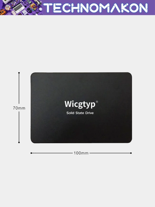 Ichki SSD-disk Wicgtyp 120/128, 256, 512 GB/1–2 TB hajmdagi qattiq disk SSD