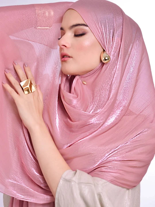 Organza sharf, ayol va qizlar uchun, ro'mol, hijob, 175 x 75 sm
