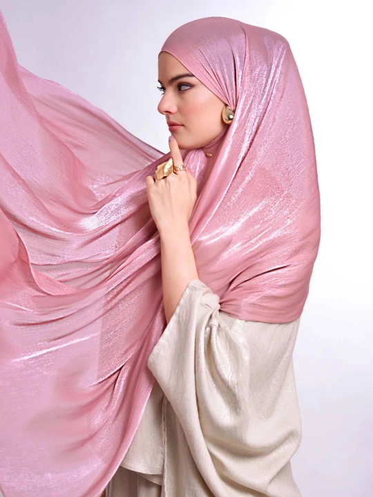 Organza sharf, ayol va qizlar uchun, ro'mol, hijob, 175 x 75 sm
