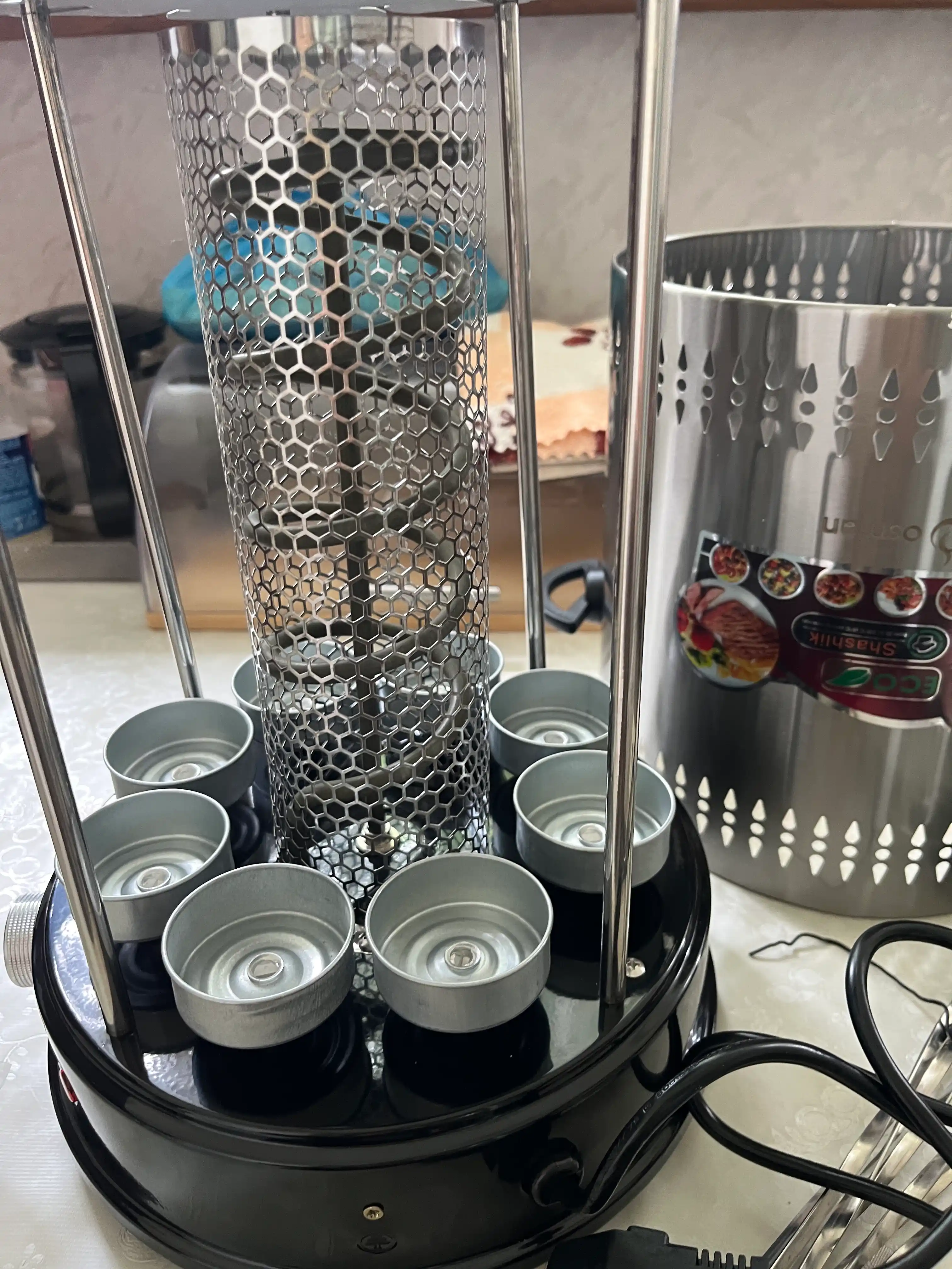 Elektr kabob pishirgich, 8+8 shampuri, Osman OS-08