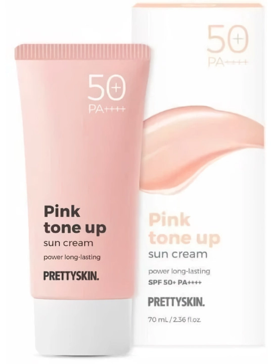 PRETTYSKIN SPF50+ PA++++ quyosh kremi 4 turdagi tone up va aqua sun cream - 