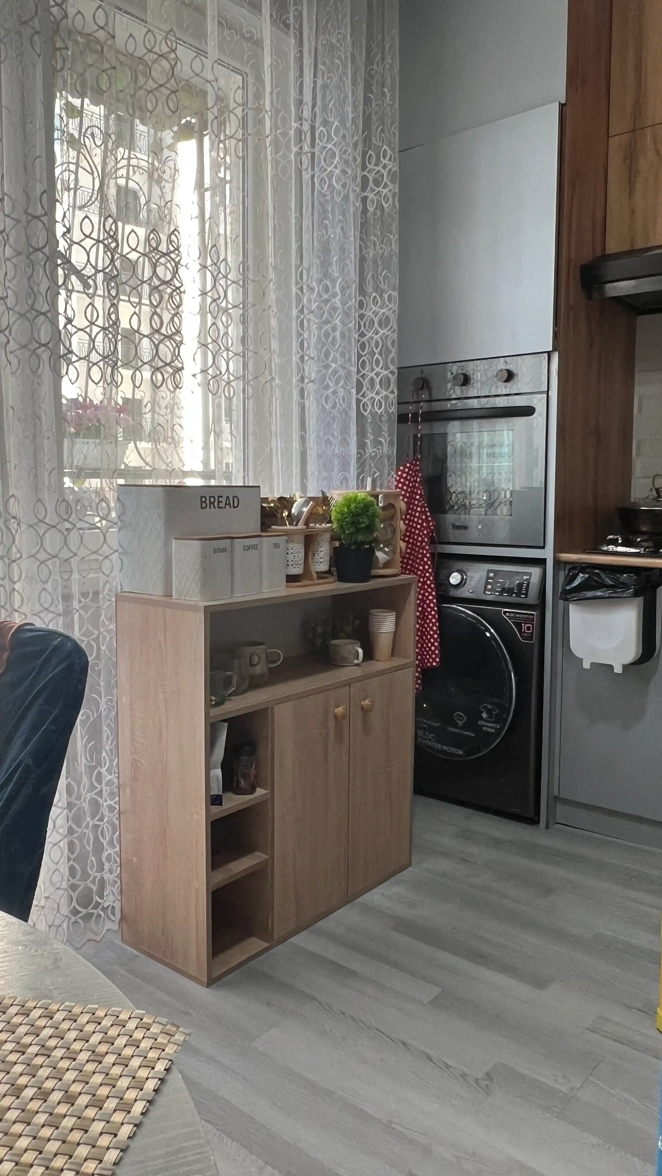 Комод-стеллаж LEKSUS для хранения вещей и обуви, в собранном виде (80x84x29.3 см)