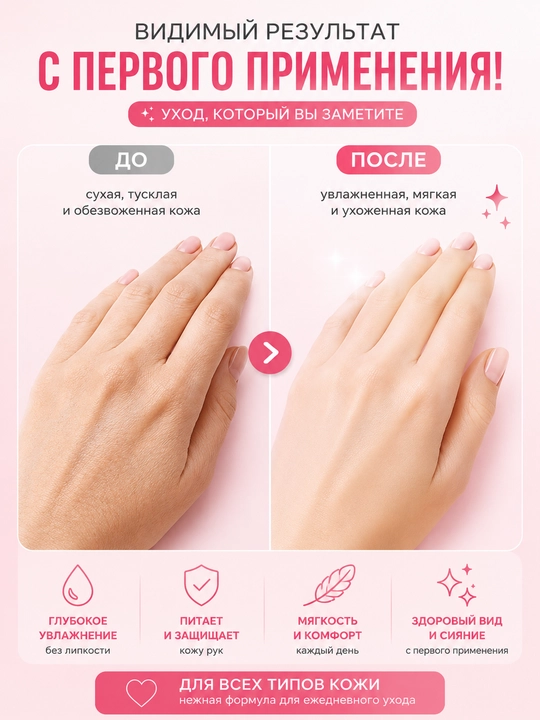 Увлажняющий крем для рук PINK PASSION